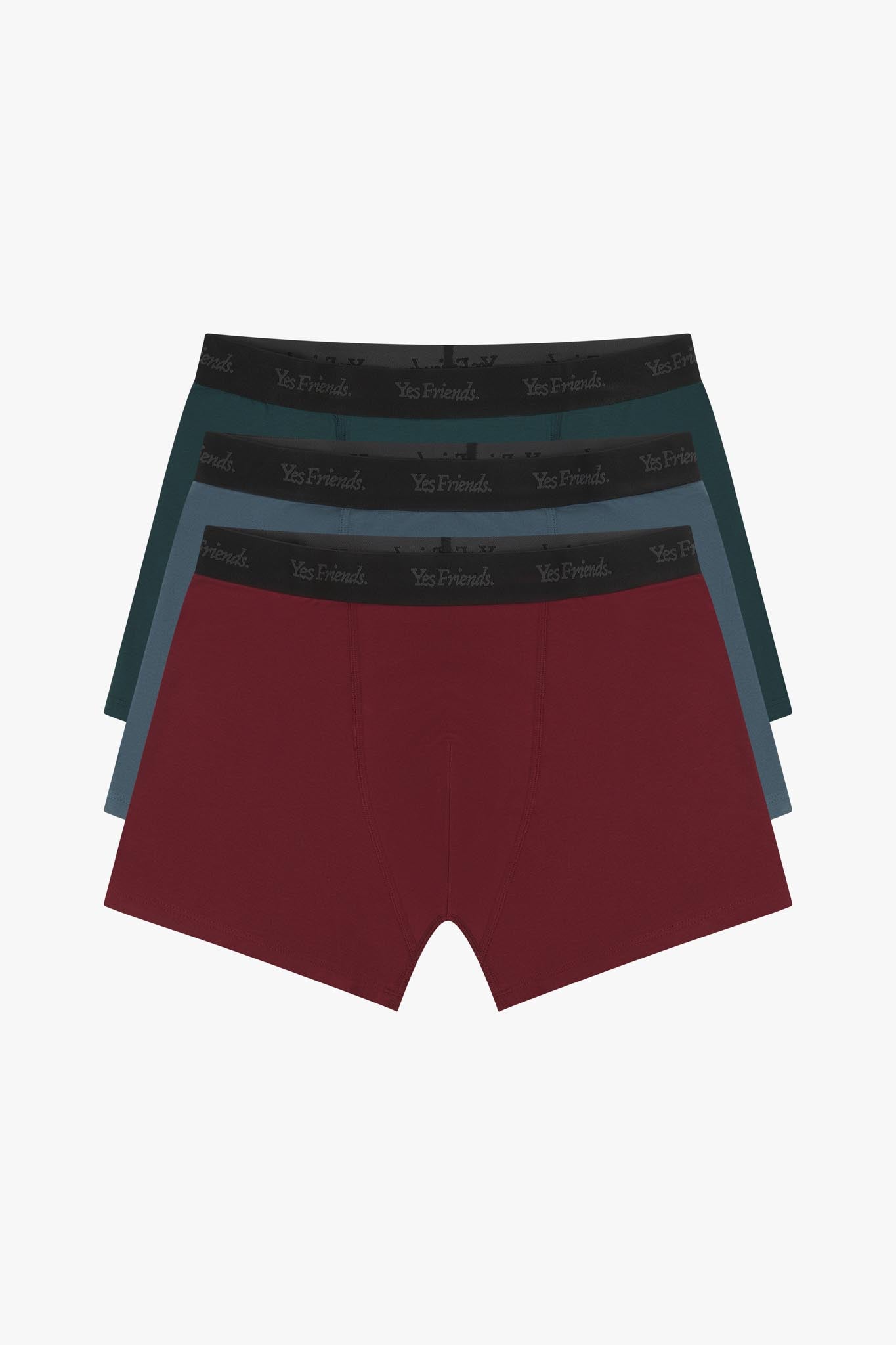 Organic Boxer Trunks - 3 Pack