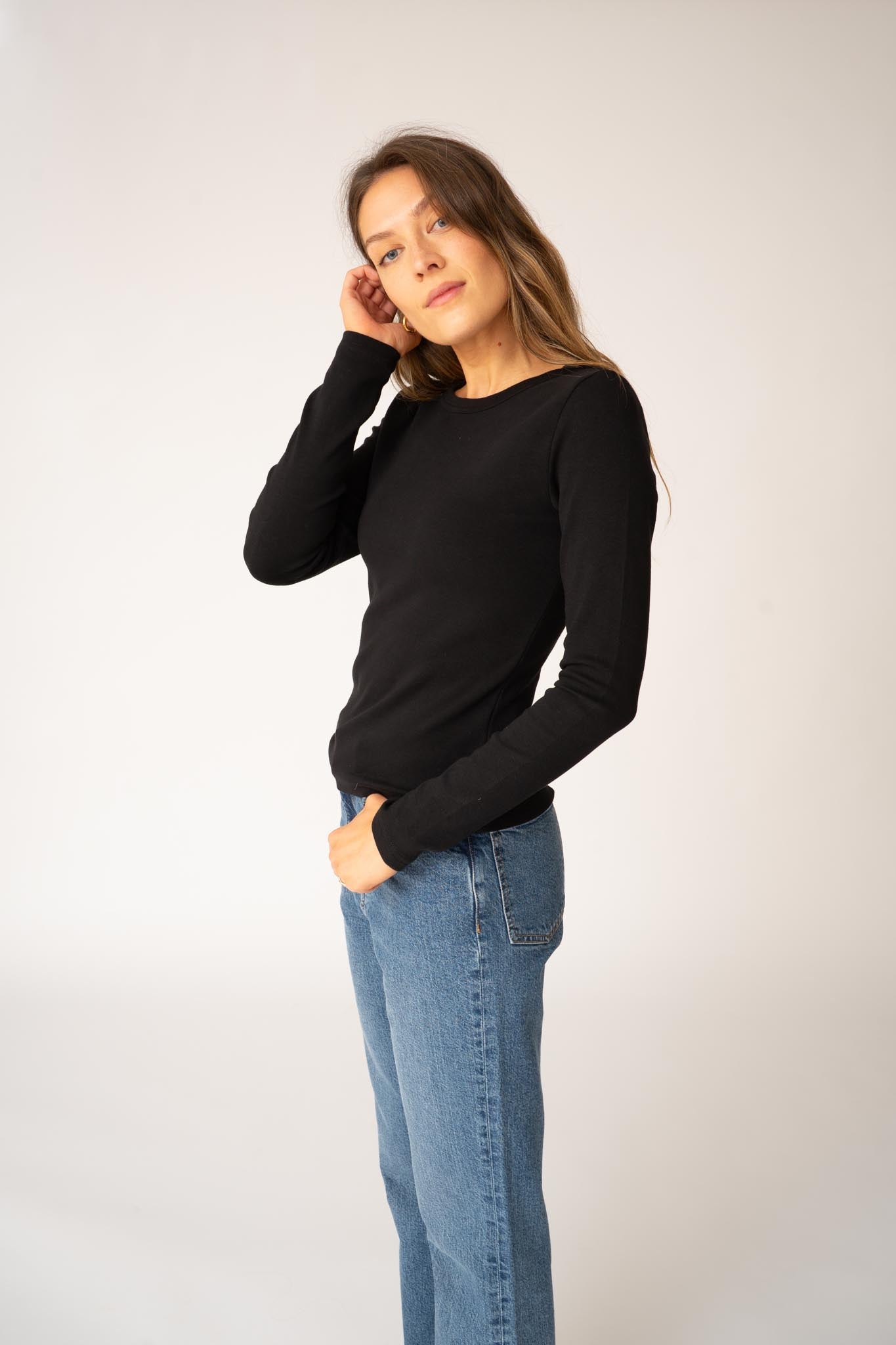 Premium Fitted Organic Long Sleeve T-shirt