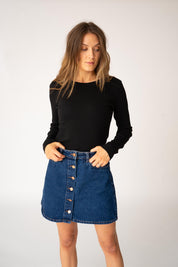 Ribbed Organic Long Sleeve T-shirt