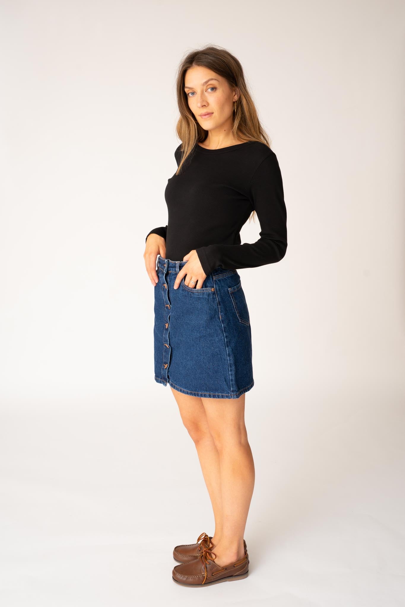 Ribbed Organic Long Sleeve T-shirt
