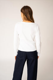Ribbed Organic Long Sleeve T-shirt