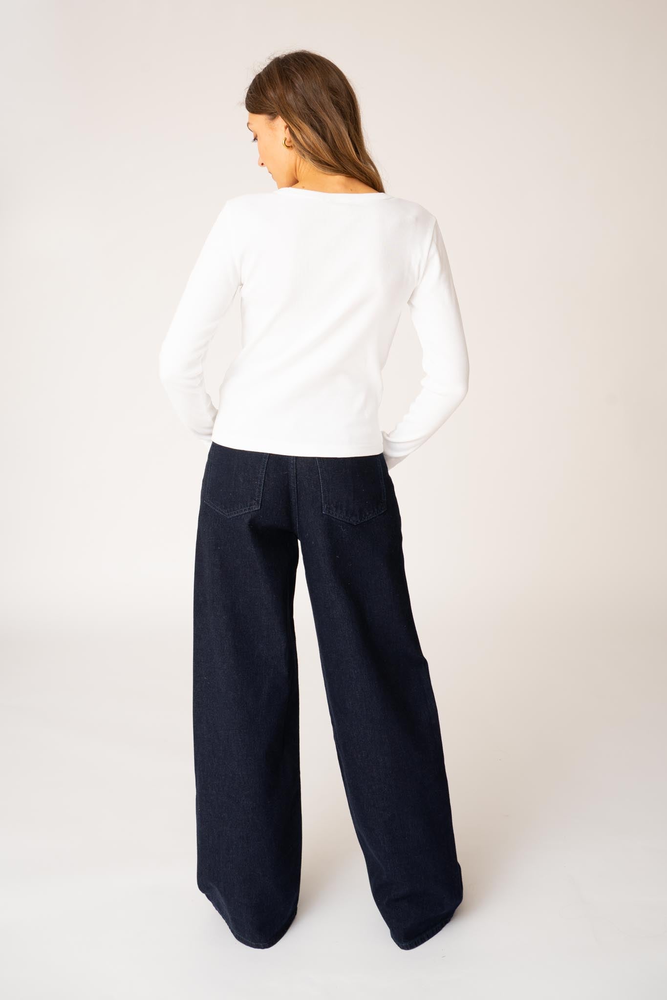 Ribbed Organic Long Sleeve T-shirt