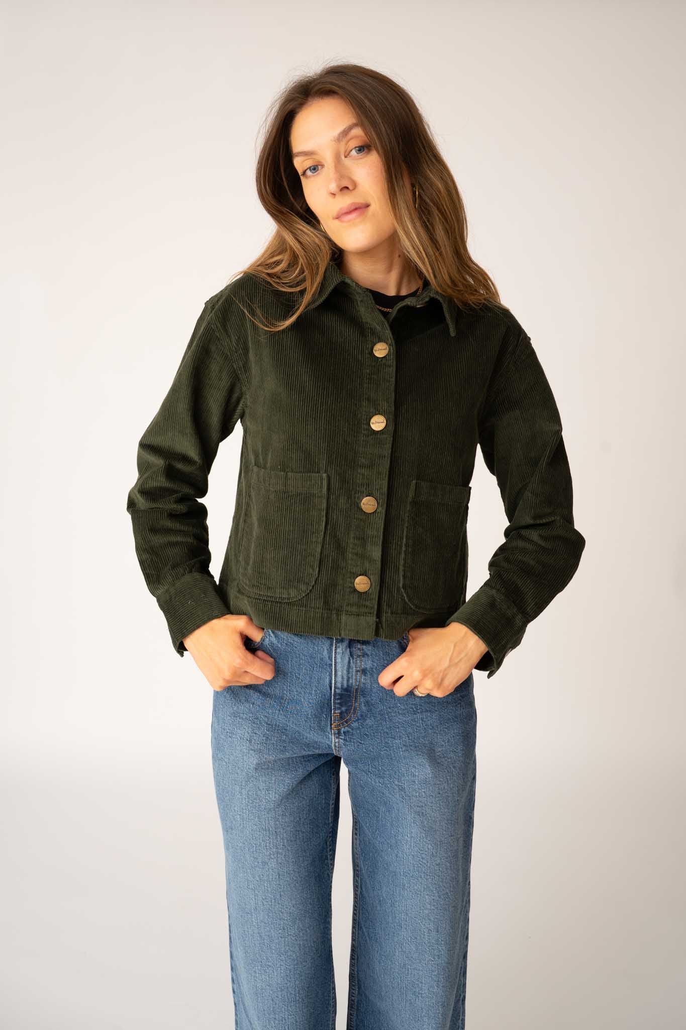 トップス Bargiee CORDUROY BUTTON JACKET Boxy Corduroy Jacket – Yes Friends