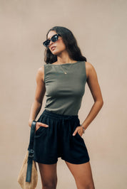 Boat Neck Vest