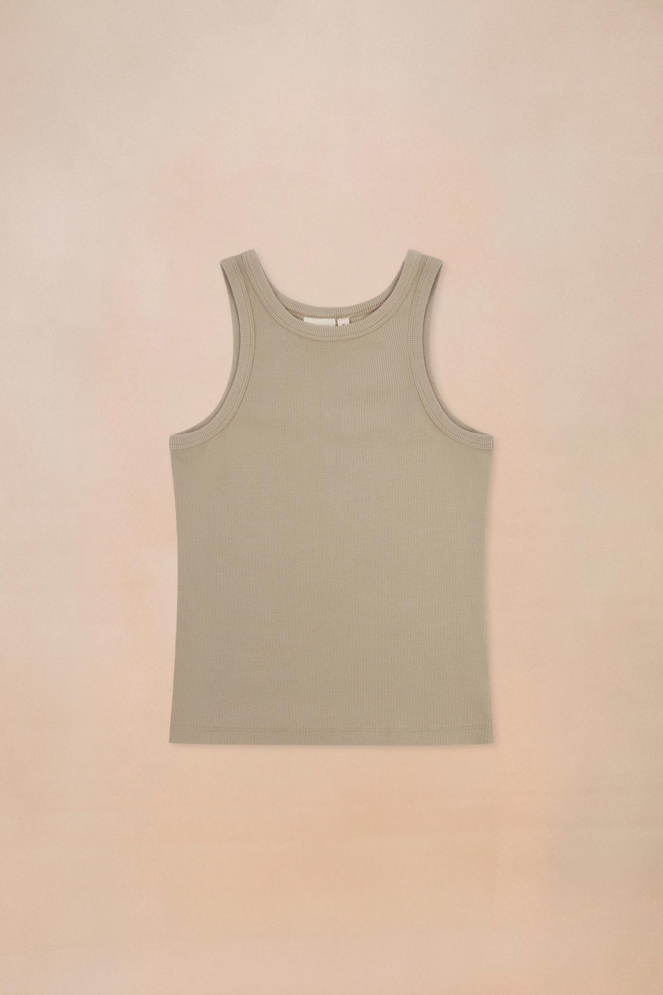 Ribbed Athletic Tank Top