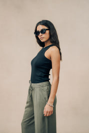 Ribbed Athletic Tank Top