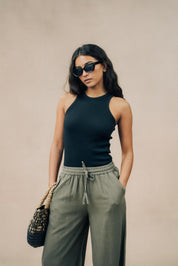 Ribbed Athletic Tank Top