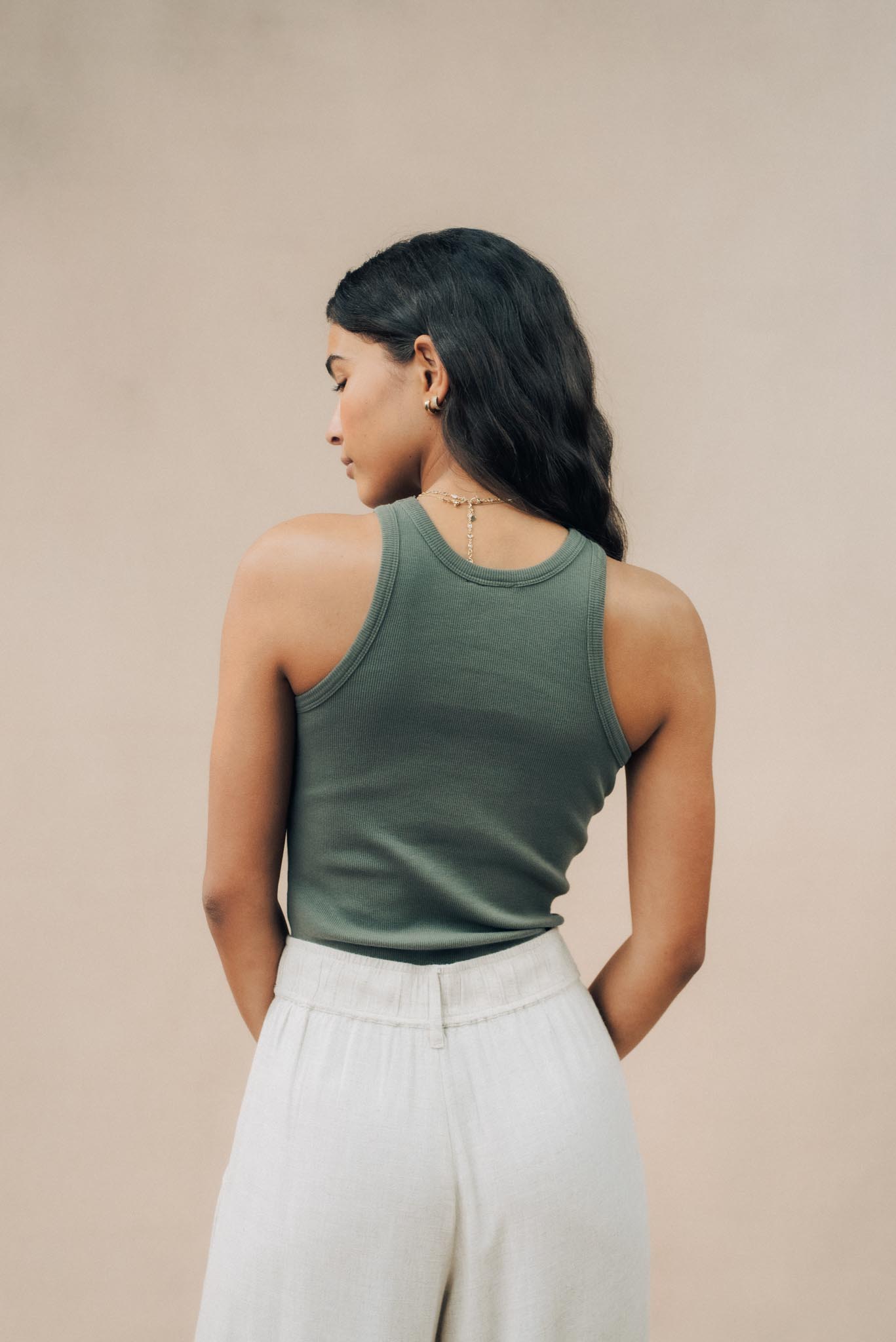 Ribbed Athletic Tank Top