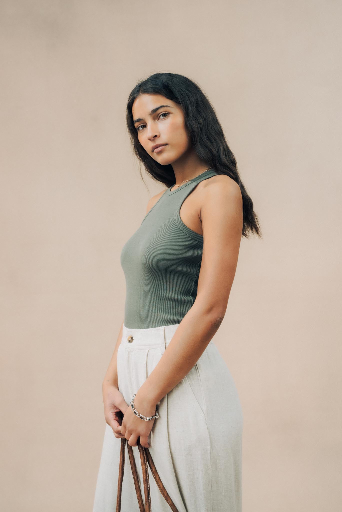 Ribbed Athletic Tank Top