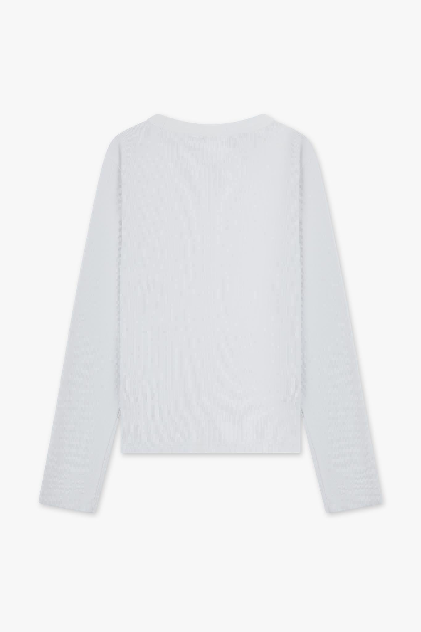 Ribbed Organic Long Sleeve T-shirt