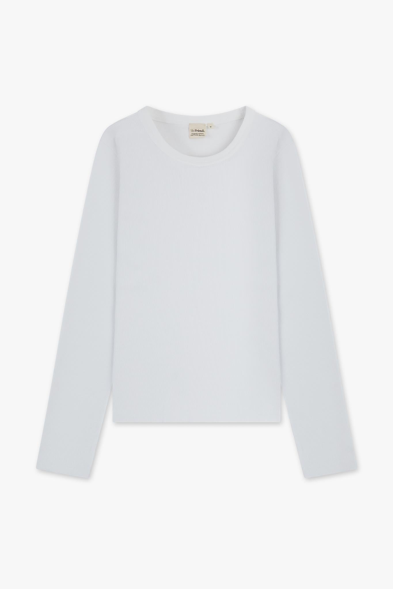 Ribbed Organic Long Sleeve T-shirt