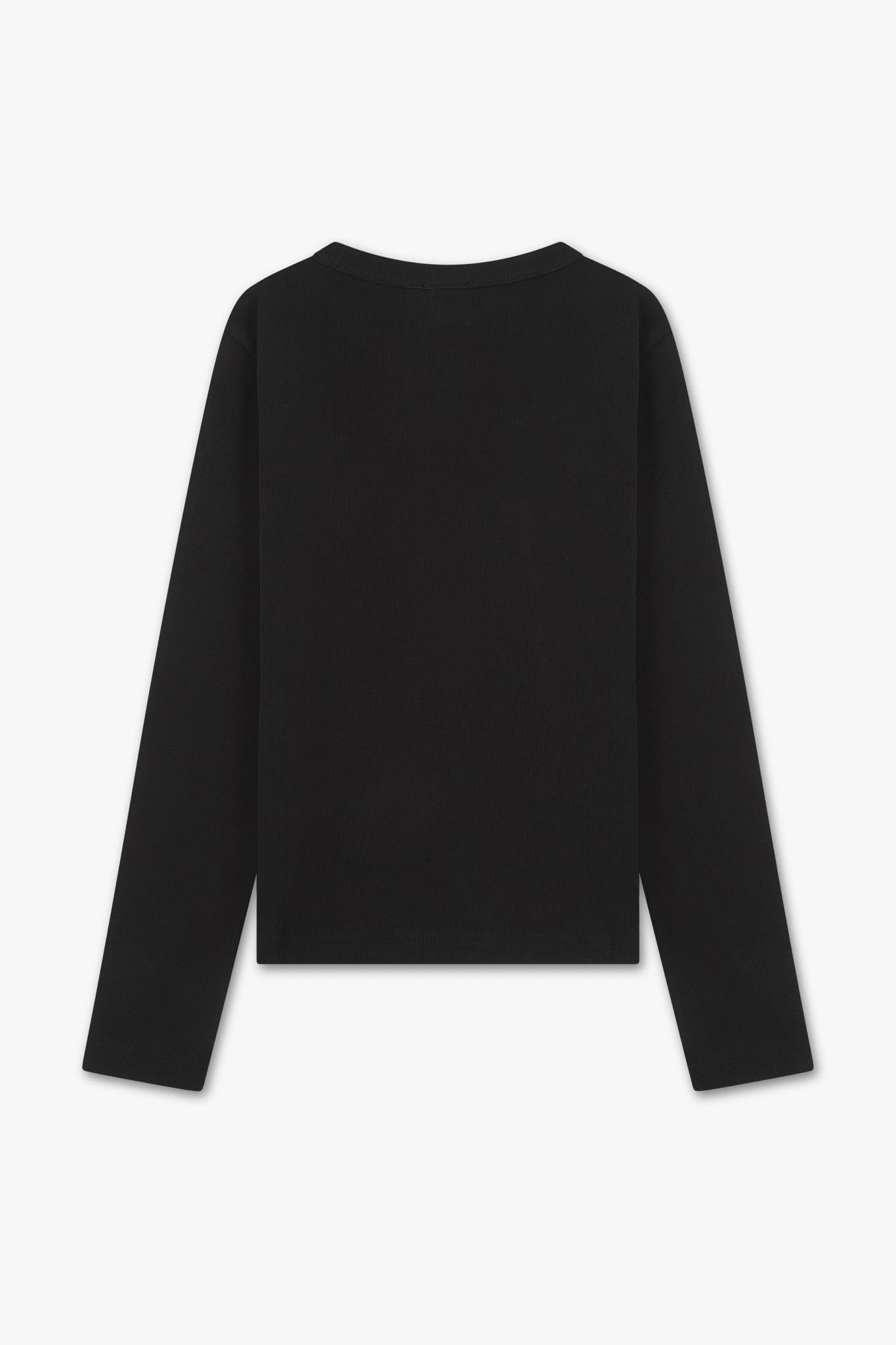 Ribbed Organic Long Sleeve T-shirt
