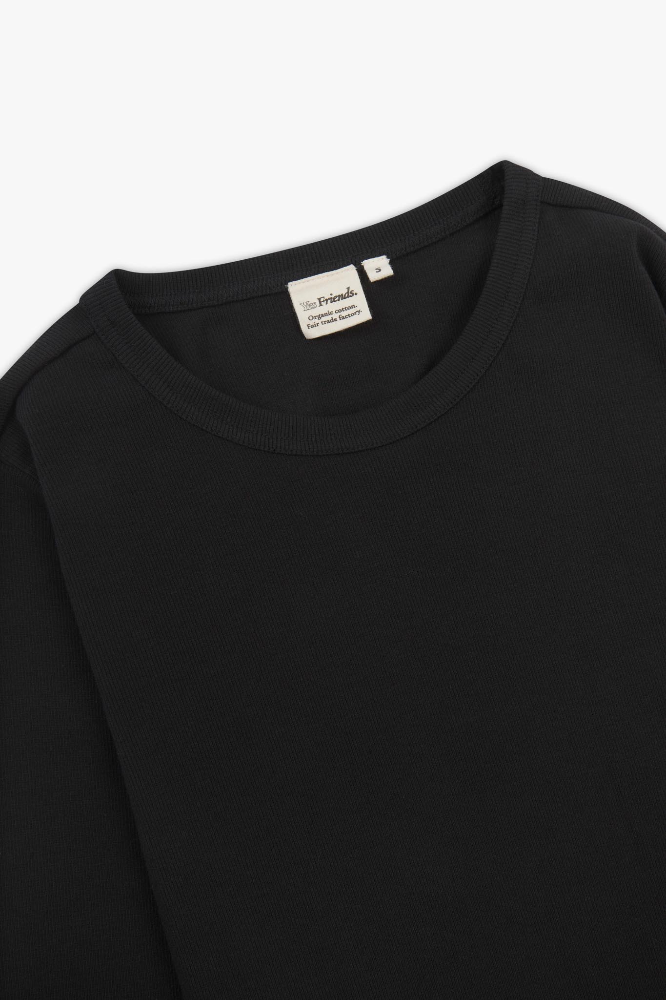Ribbed Organic Long Sleeve T-shirt
