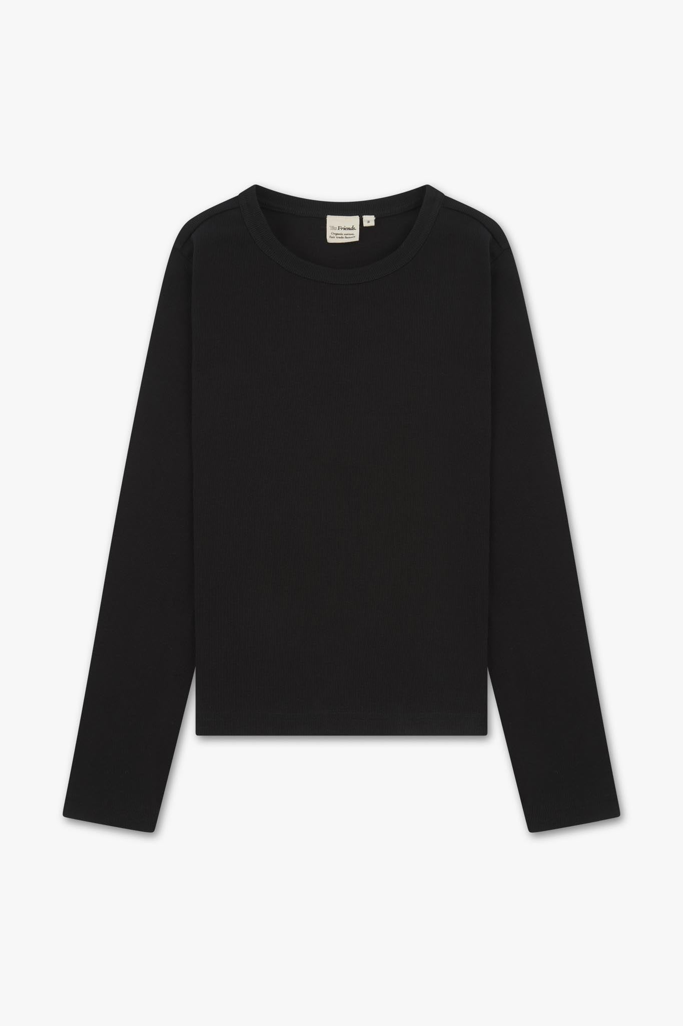 Ribbed Organic Long Sleeve T-shirt