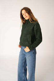 Boxy 1/4 Zip Recycled Fleece