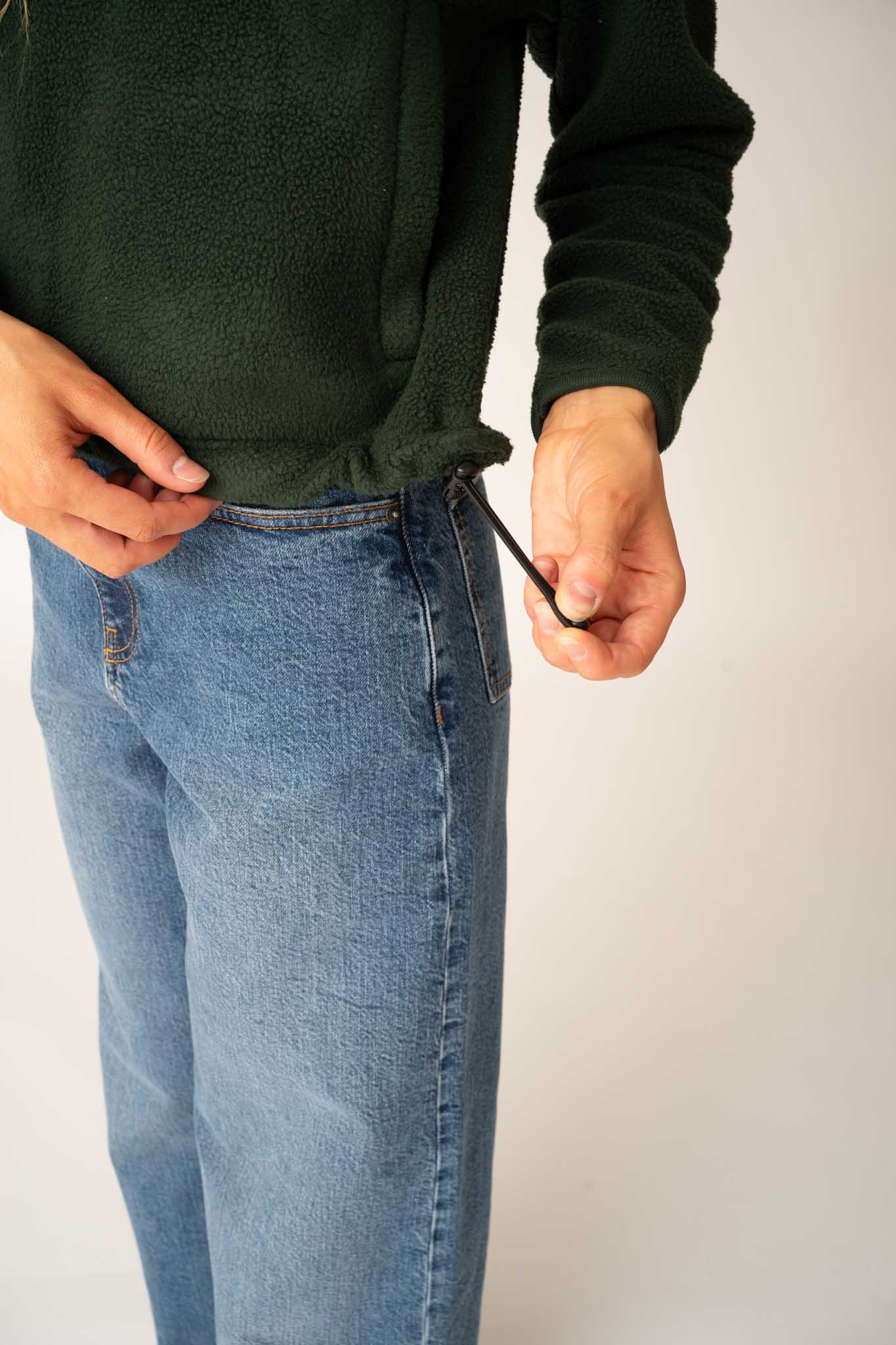 Boxy 1/4 Zip Recycled Fleece