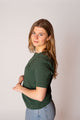 Women's Sustainable & Ethical Organic Cotton Forest Green T-shirt