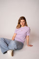 Women's Ethical & Sustainable Organic Cotton Lilac T-shirt