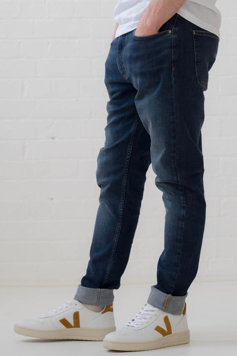 Slim Dark Wash Organic Jeans
