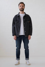 Washed Black Organic Denim Jacket