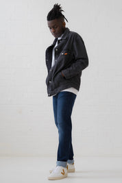 Washed Black Organic Denim Jacket