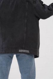 Washed Black Organic Denim Jacket