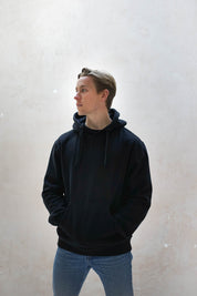 Men's Fairtrade Organic Cotton Black Hoodie