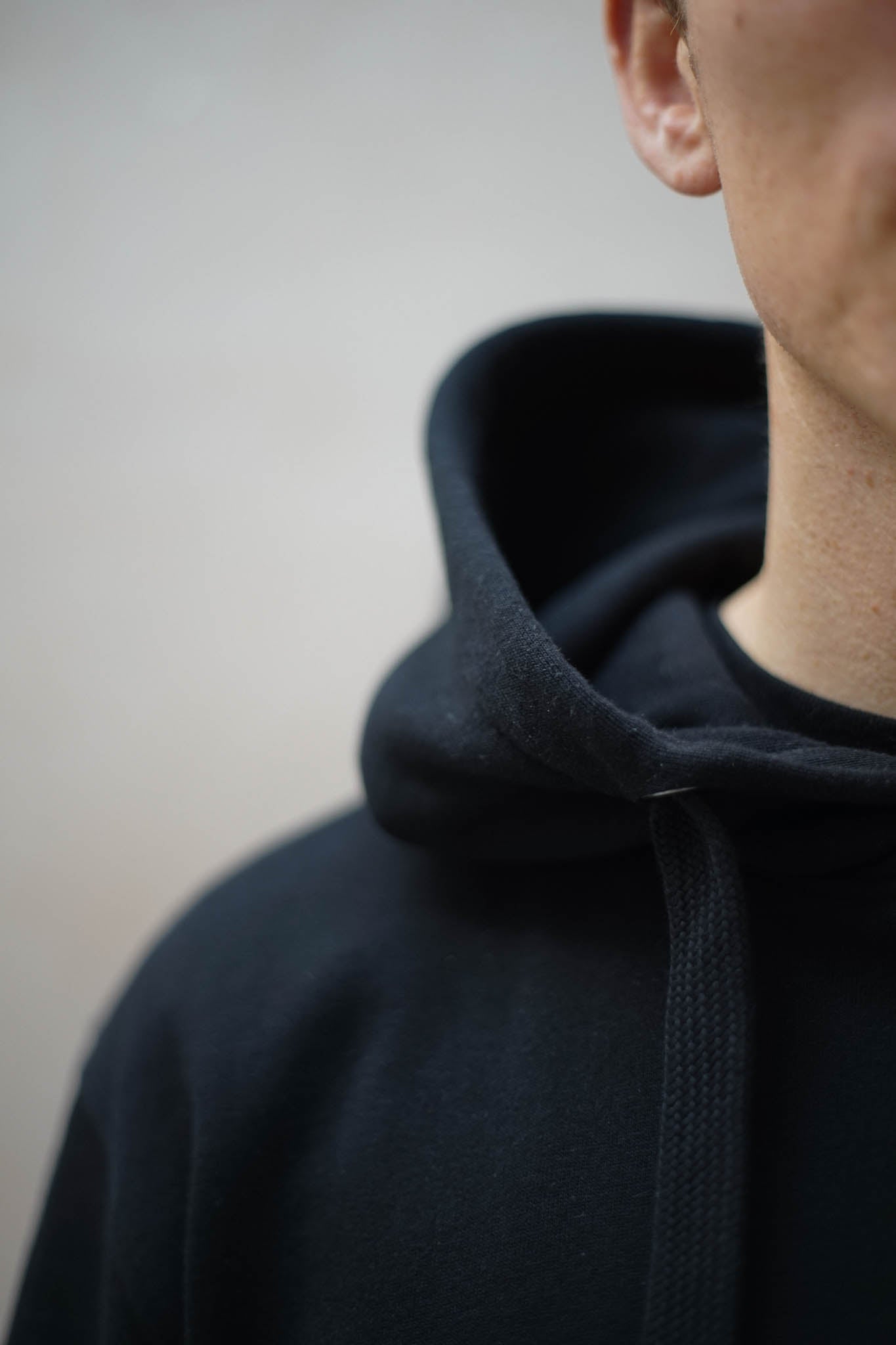 Men's Fairtrade Organic Cotton Black Hoodie