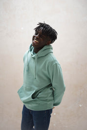 Men's Fairtrade Organic Cotton Sage Green Hoodie