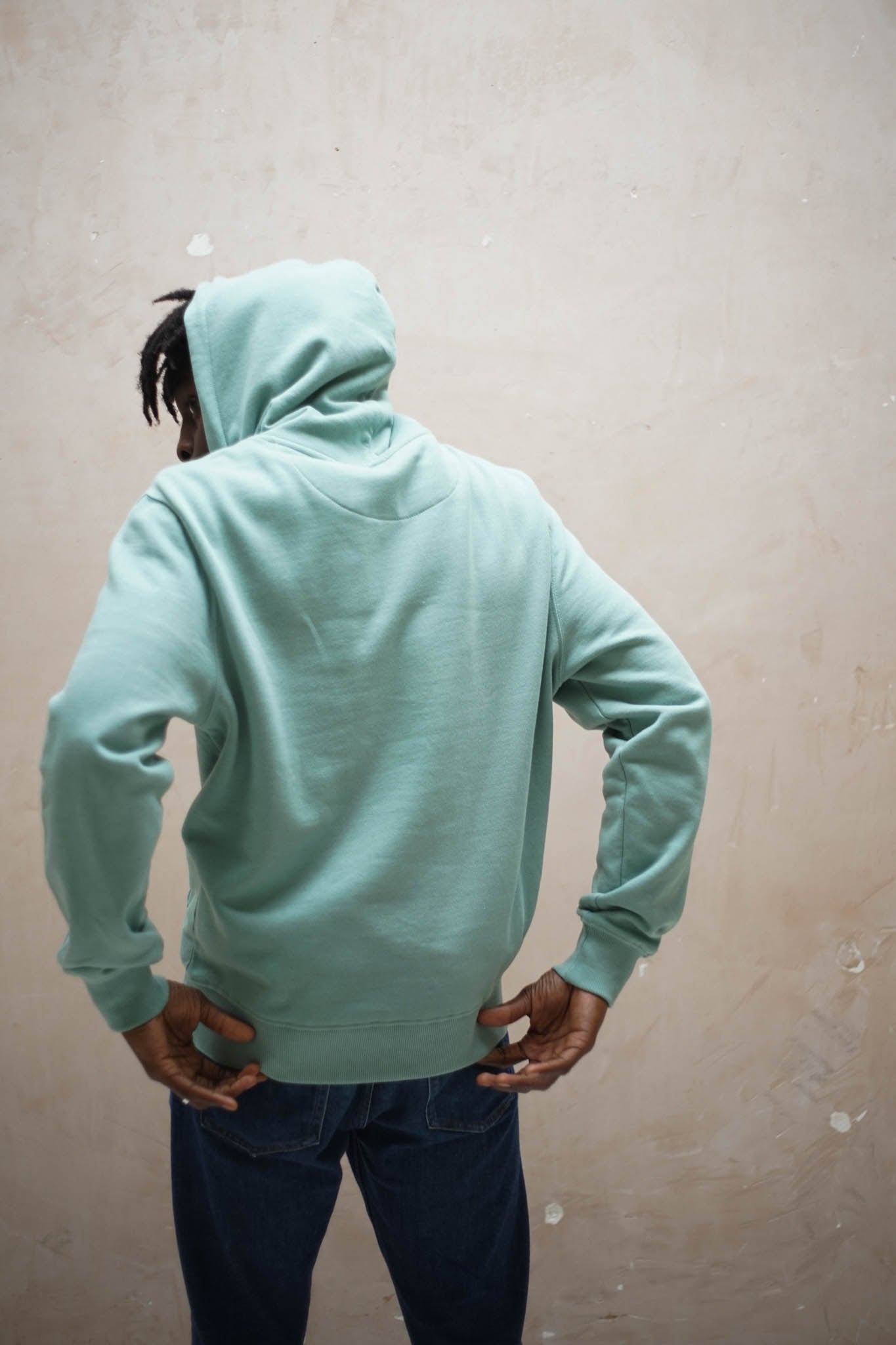 Men's Fairtrade Organic Cotton Sage Green Hoodie